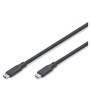 Дата кабель USB-C to USB-C 1.0m USB4 2.0 80G 240W 16K silicone black Digitus (AK-300350-010-S)