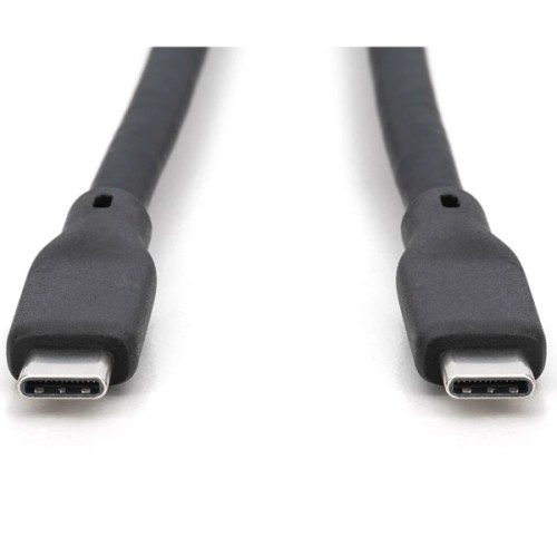 Дата кабель USB-C to USB-C 1.0m USB4 2.0 80G 240W 16K silicone black Digitus (AK-300350-010-S)