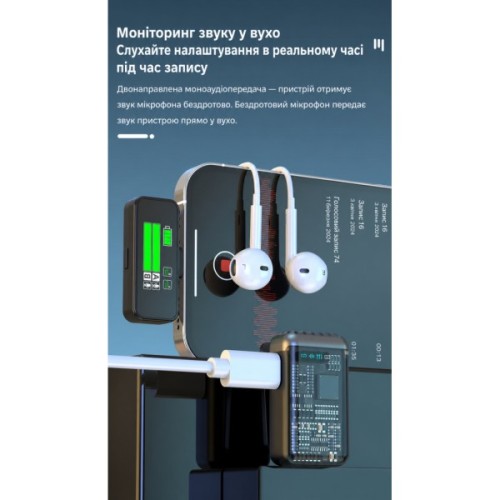 Мікрофон XoKo K100U Lightning-Type-C (XK-K100U)