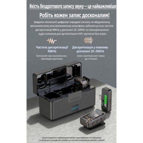 Мікрофон XoKo K100U Lightning-Type-C (XK-K100U)