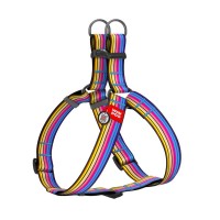 Шлея для собак WAUDOG Nylon з QR паспортом "Лінія 1" пластиковий фастекс XL (324-0006)