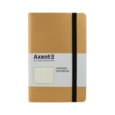 Книга записна Axent Partner Soft 125х195 мм в точку 96 аркушів Золотиста (8312-35-A)