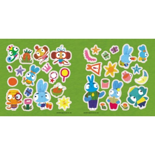 Книга Хоробрі Зайці. У кого мяч? Історії з наліпками Ранок (9786170985583)