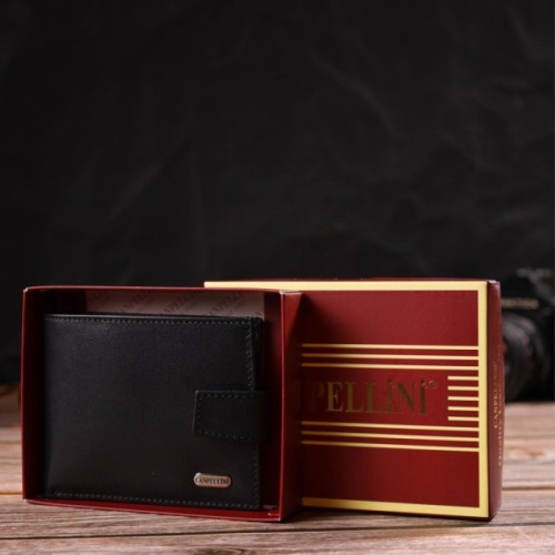 Портмоне Canpellini З натуральної шкіри Чорне (21882)