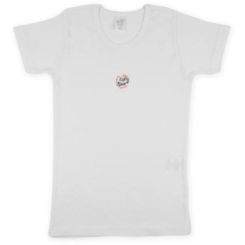 Футболка дитяча Aziz с маленькой машинкой белая в комплекте с трусиками (008066-4B-white)