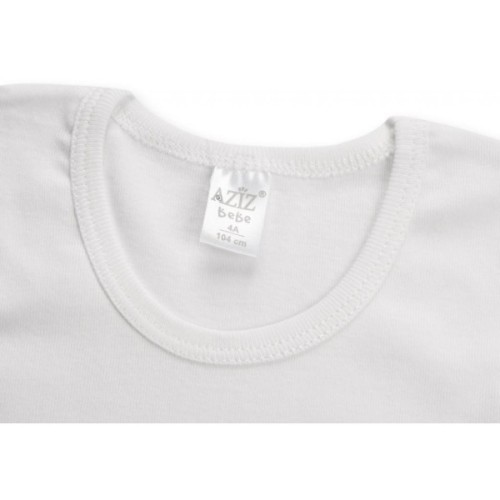 Футболка дитяча Aziz с маленькой машинкой белая в комплекте с трусиками (008066-4B-white)