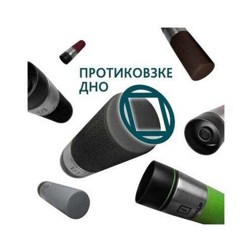 Термокружка Tavialo + 2 ущільнювальних кільця 420 мл Чорний (190420101)
