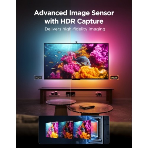 Світлодіодна стрічка Govee Набір R2A81 Three-cameraTV Backlight 75-85'', RGBIC, WI-FI/Bluetooth, чорний (R2A81C11)