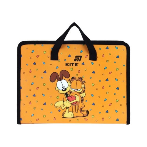 Папка - портфель Kite на блискавці A4 Garfield , 1 відділення (GF26-202)