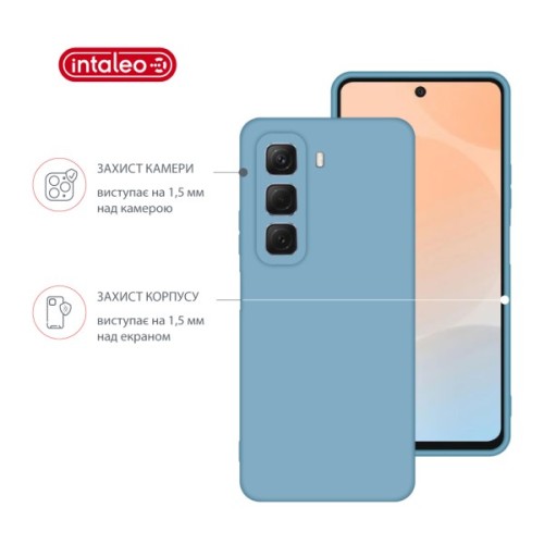 Чохол до мобільного телефона Intaleo SoftShell Infinix Hot 50 4G Light Blue (1283126618451)