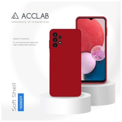 Чохол до мобільного телефона ACCLAB SoftShell Samsung Galaxy A13 4G Red (1283126557187)