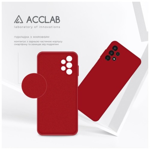 Чохол до мобільного телефона ACCLAB SoftShell Samsung Galaxy A13 4G Red (1283126557187)