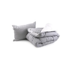 Ковдра Руно 140х205 + подушка 50х70 (1шт.) (924.52_Grey White)