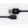 Дата кабель USB 2.0 AM to Lightning 1.0m black Dengos (NTK-L-MT-BLACK)