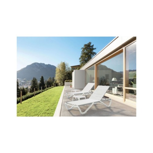 Стіл садовий PAPATYA до шезлонга Wave білий (4345)