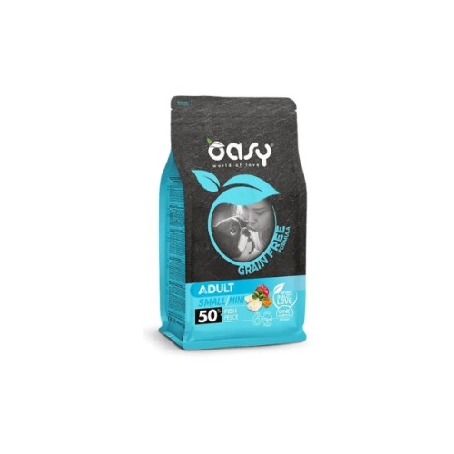 Сухий корм для собак OASY DOG Grain Free Small/Mini риба з яблуком та бататом 2.5 кг (8053017347547)