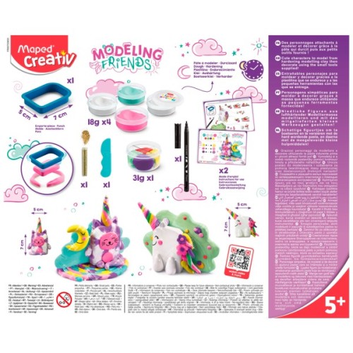 Набір для творчості Maped MAGICAL зі самозастигаючої глини (MP.907206)