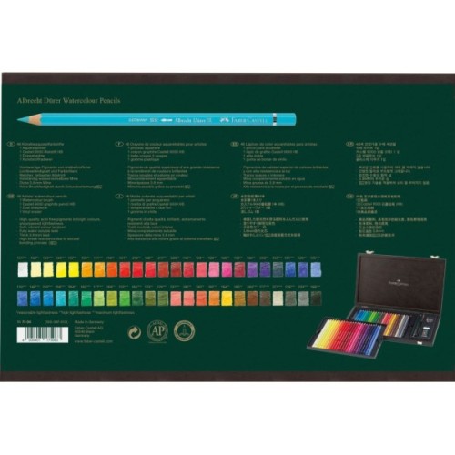 Олівці кольорові Faber-Castell Drer 48 кол. + аксесуари в дерев'яному пеналі, 117506 (26081)