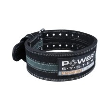 Атлетичний пояс Power System для пауерліфтингу PS-3800 PowerLifting шкіряний Black (PS-3800_2XL_Black_Grey)