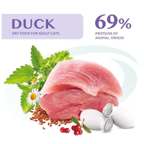 Сухий корм для кішок Optimeal з ефектом виведення шерсті - качка 10 кг (4820083909979)