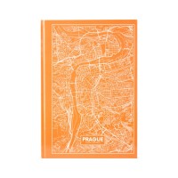 Канцелярська книга Axent Maps Prague А4 в твердій обкладинці 96 аркушів в клітинку Пе (8422-542-A)