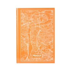 Канцелярська книга Axent Maps Prague А4 в твердій обкладинці 96 аркушів в клітинку Пе (8422-542-A)