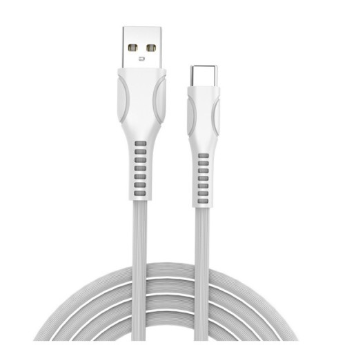Дата кабель USB 2.0 AM to USB-C 1.0m line-drawing white ColorWay (CW-CBUC029-WH)