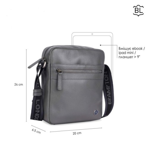 Сумка Brampton London Crossflow Grey (64405 GREY)