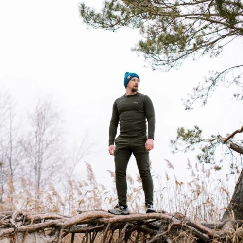 Комплект термобілизни Tribe Microfleece оливковий 2XL (T-KA-0015-olive-2XL)