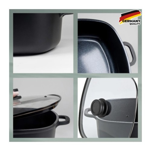 Сотейник Kela Atura з кришкою 28х28 см, 6 л (15166)