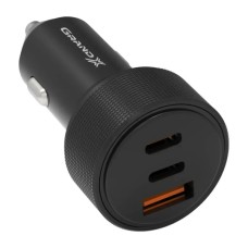 Зарядний пристрій Grand-X CH-39B 50W 1xUSB + 2xUSB-C PD + QC3.0 AFC FCP SCP VOOC Black (CH-39B)