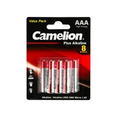 Батарейка Camelion AAA LR03 Plus Alkaline * (5+3) (LR03-BP5+3)