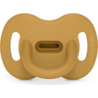 Пустушка Suavinex Colour Essence силіконова фізіологічна, 0-6 міс. жовта (308095)