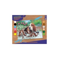 Набір для творчості Sequin Art PAINTING BY NUMBERS SENIOR Basset Hounds (SA0044)