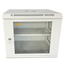 Шафа настінна GEAR 9U 19" 530x400x450 мм, + полка 19", grey (GWMSN-9U-530-400G)