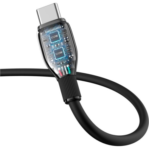 Дата кабель USB-C to USB-C 1.2m 100W black Baseus (P10355702111-00)