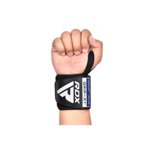 Бинт для спорту RDX Gym Wrist Wrap R11 Black/Blue (WAH-WR11BU)