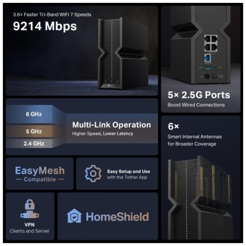 Маршрутизатор TP-Link Archer BE550 (ARCHER-BE550)
