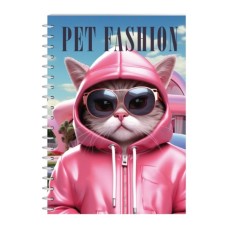 Блокнот Economix А5 пластикова обкладинка, спіраль, 80 аркушів, клітинка (E21958-07)