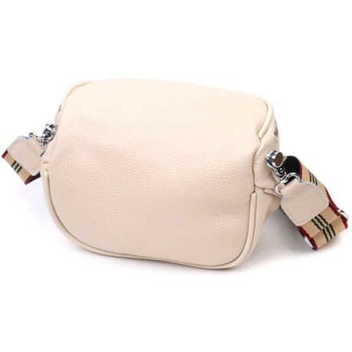 Сумка Vintage Жіноча через плече з натуральної шкіри Біла (22115)