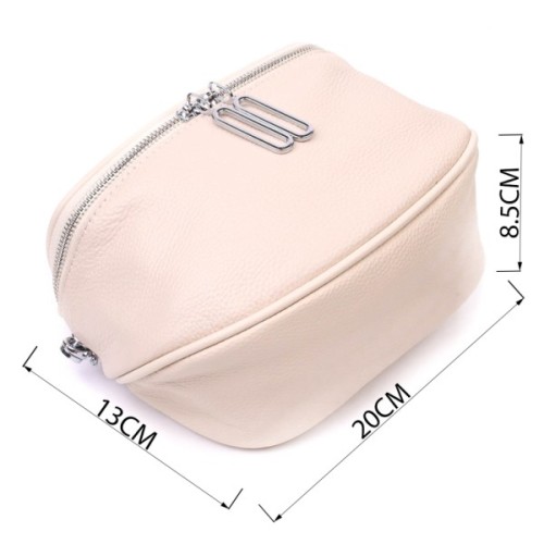 Сумка Vintage Жіноча через плече з натуральної шкіри Біла (22115)