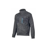 Куртка робоча Hoegert WURNITZ HT5K814-M еластична 60% поліестер/38% бавовна/2% еластан темно-сіра, M (50) (HT5K814-M)