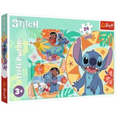 Пазл Trefl Maxi Lilo&Stitch Щасливий день 24 елемента (5900511143652)