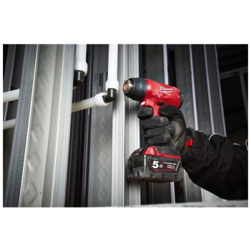 Будівельний фен Milwaukee M18 BHG-502C 2x5Ah, кейс (4933459772)
