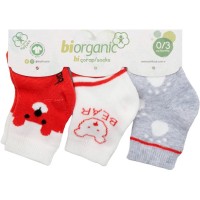 Шкарпетки дитячі Bibaby з ведмедиками (68407-0-3-red)