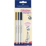 Набір маркерів Faber-Castell тонких для декору Goldfaber Creative Marker Calligraphy, 3 кольори, наконечник С (каліграфія) (33008)