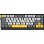 Клавіатура Ajazz x NacodeX NK68 V2 Red Switch LED USB UA Black/Grey/Yellow (NK68-V2-R-BGY)