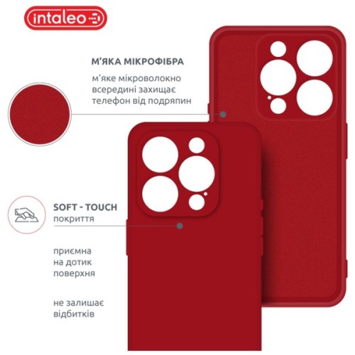 Чохол до мобільного телефона Intaleo SoftShell Apple iPhone 15 Pro Red (1283126585340)