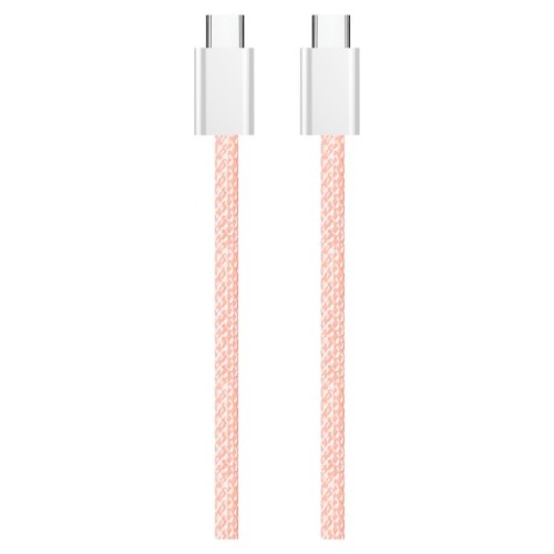 Дата кабель USB-C to USB-C 1.0m 60W 3.0А pink ColorWay (CW-CBPDCC061-P)