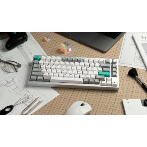 Клавіатура Lemokey P1 Pro Super Brown RGB Wireless/Bluetooth/USB Space Silver (P1P-X3-UA)